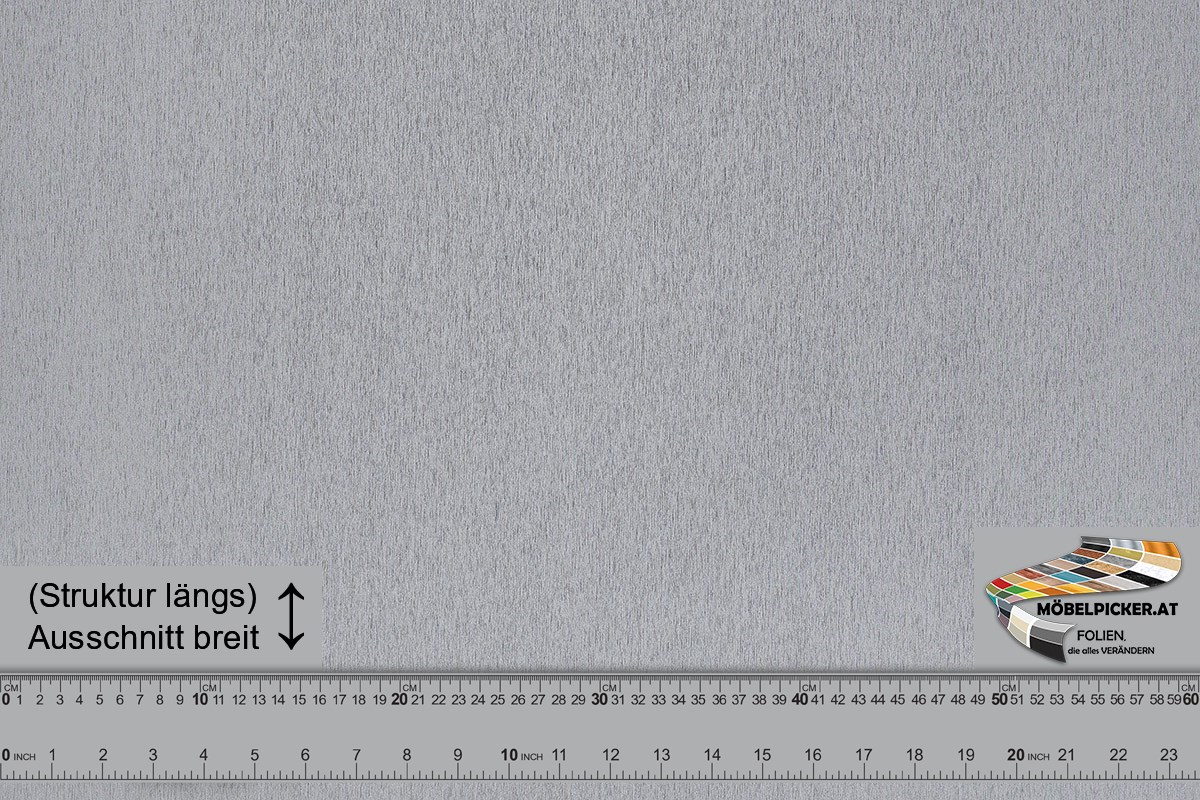 Metall: Gebürstet Silber MPRM004 Alternativbezeichnungen: metall, gebürstetes silber, silber, gebürstet, metal, finished, brushed, silver für Schiebetüren, Wohnungstüren, Eingangstüren, Türe, Fensterbretter und Badezimmer