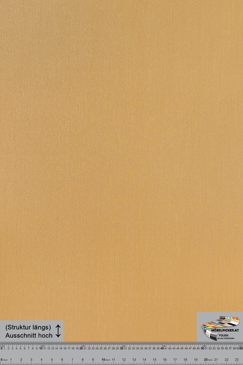 Metall: Gebürstet Hellgold MPRM007 Alternativbezeichnungen: metall, gebürstetes gold, gold, gebürstet, metal, finished, brushed, gold für Esstisch, Wohnzimmertisch, Küchentisch, Tische, Sideboard und Schlafzimmerschränke