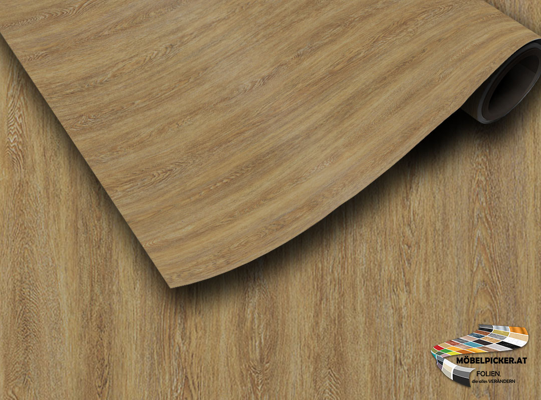 Holz: Eiche mittelbraun gewaschen MPSPW12 - Möbelfolie, Klebefolie, Dekorfolie, Küchenfolie, Architekturfolie, Möbelbaufolie