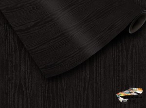 Outdoor: Holz einfärbig schwarz gestrichen - Möbelfolie, Klebefolie, Dekorfolie, Küchenfolie, Architekturfolie, Möbelbaufolie